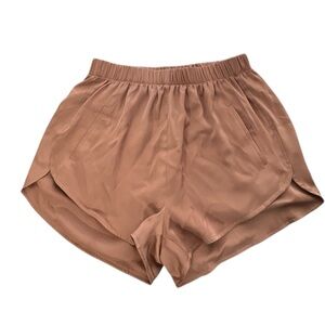 Chris Gramer Silky Brown Shorts with Pockets Size 1 Normcore Casual Minimalist
